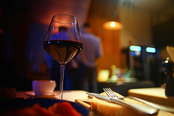 table setting in restaurant dinner abstract view interior hotel