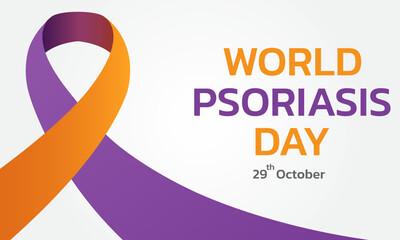 World Psoriasis Day concept. October 29. Psoriasis Awareness Month Vector Illustration.