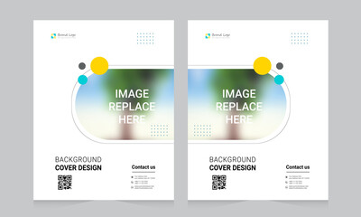 Cover design for annual report and business catalog, magazine, flyer or booklet. Brochure template layout. A4 cover vector EPS-10