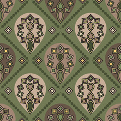 Seamless African Shweshwe Design Pattern for Fabric and Textile Print