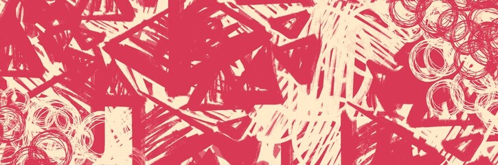 Abstract background painting art with red and beige pattern paint brush for presentation, website, halloween poster, wall decoration, or t-shirt design.