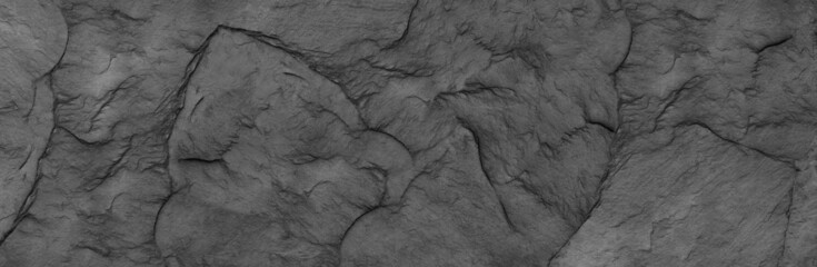 Abstract dark grey black slate background or texture.
