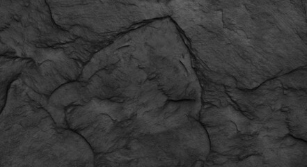 Gray grunge banner. Abstract stone background. The texture of the stone wall. Close-up.