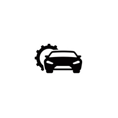 Car repair simple flat icon vector illustration