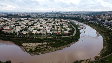 Aerial view of the river - Bahria Town - Rawalpindi - Pakistan