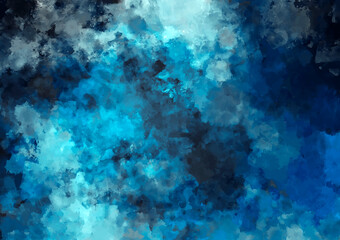 幻想的な水彩の水色テクスチャ背景
