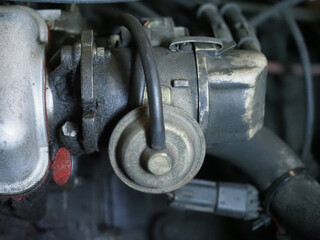 Fototapeta na wymiar car engine industrial background