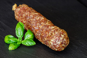 A traditional hesse smoked sausage