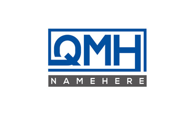 QMH creative three letters logo
