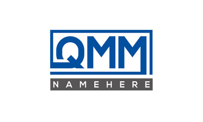 QMM creative three letters logo