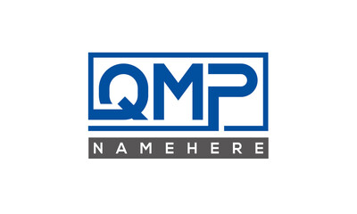 QMP creative three letters logo