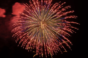 Obraz premium 三陸花火競技大会