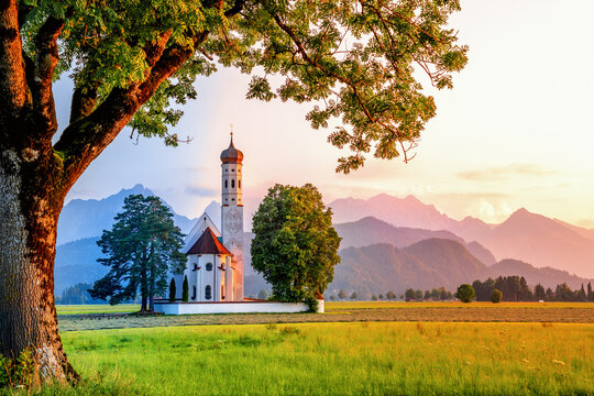 Sankt Coloman Kirche, Schwangau, Bayern, Deutschland 