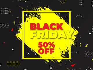 black Friday background, Black Friday sale poster. Commercial discount event banner. Black background textured. Vector business illustration. Black Friday vector illustration. Black Friday sale banner