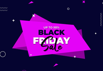 black Friday background, Black Friday sale poster. Commercial discount event banner. Black background textured. Vector business illustration. Black Friday vector illustration. Black Friday sale banner