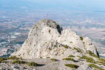 Fototapeta premium Rocky pinnacle in Spil Dagi National Park in Manisa province of Turkey.
