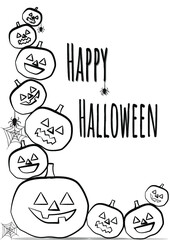 Happy halloween greeting,Halloween background for party invitation