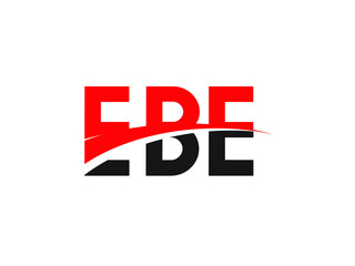 EBE Letter Initial Logo Design Vector Illustration