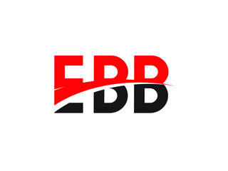EBB Letter Initial Logo Design Vector Illustration