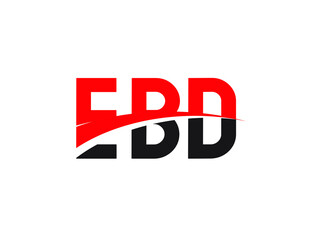 EBD Letter Initial Logo Design Vector Illustration