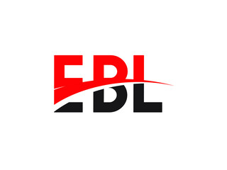EBL Letter Initial Logo Design Vector Illustration