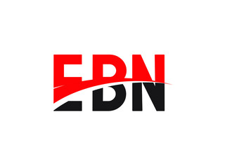 EBN Letter Initial Logo Design Vector Illustration