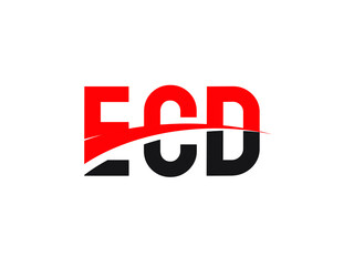 ECD Letter Initial Logo Design Vector Illustration
