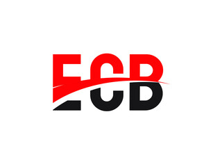 ECB Letter Initial Logo Design Vector Illustration