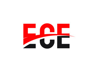 ECE Letter Initial Logo Design Vector Illustration