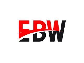 EBW Letter Initial Logo Design Vector Illustration