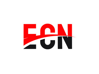 ECN Letter Initial Logo Design Vector Illustration