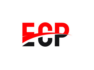 ECP Letter Initial Logo Design Vector Illustration