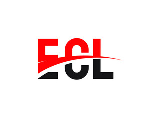 ECL Letter Initial Logo Design Vector Illustration