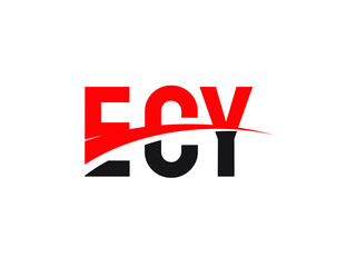 ECY Letter Initial Logo Design Vector Illustration