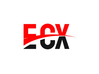 ECX Letter Initial Logo Design Vector Illustration
