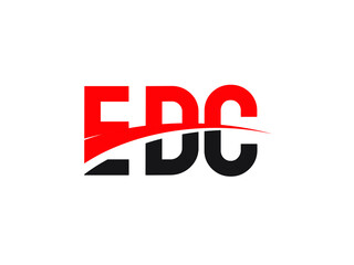 EDC Letter Initial Logo Design Vector Illustration