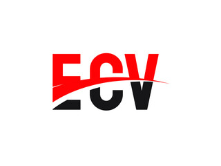 ECV Letter Initial Logo Design Vector Illustration