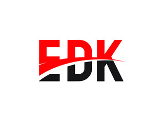 EDK Letter Initial Logo Design Vector Illustration