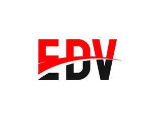 EDV Letter Initial Logo Design Vector Illustration