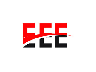 EEE Letter Initial Logo Design Vector Illustration