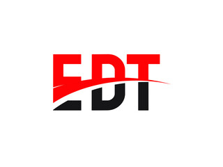 EDT Letter Initial Logo Design Vector Illustration