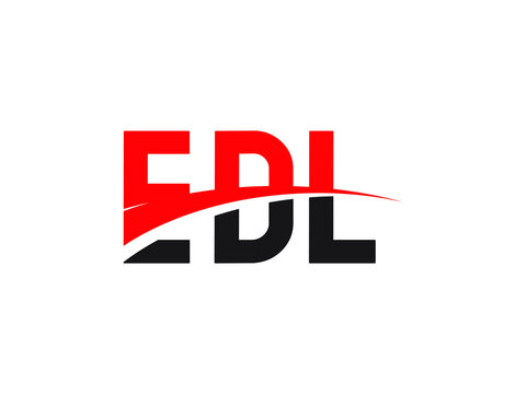 EDL Letter Initial Logo Design Vector Illustration