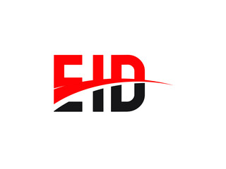 EID Letter Initial Logo Design Vector Illustration