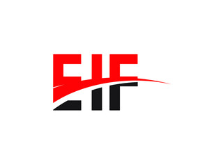 EIF Letter Initial Logo Design Vector Illustration