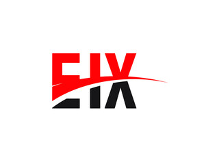 EIX Letter Initial Logo Design Vector Illustration