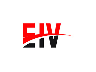 EIV Letter Initial Logo Design Vector Illustration