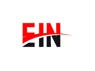 EIN Letter Initial Logo Design Vector Illustration
