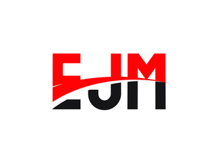 EJM Letter Initial Logo Design Vector Illustration