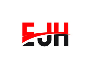 EJH Letter Initial Logo Design Vector Illustration