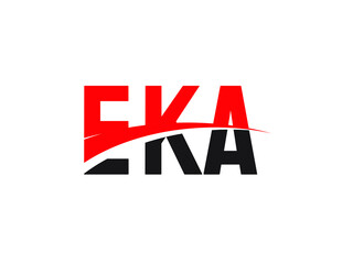 EKA Letter Initial Logo Design Vector Illustration